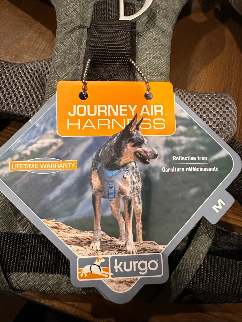 Kurgo Journey Air Dog Harness - Size M - Gray & Black